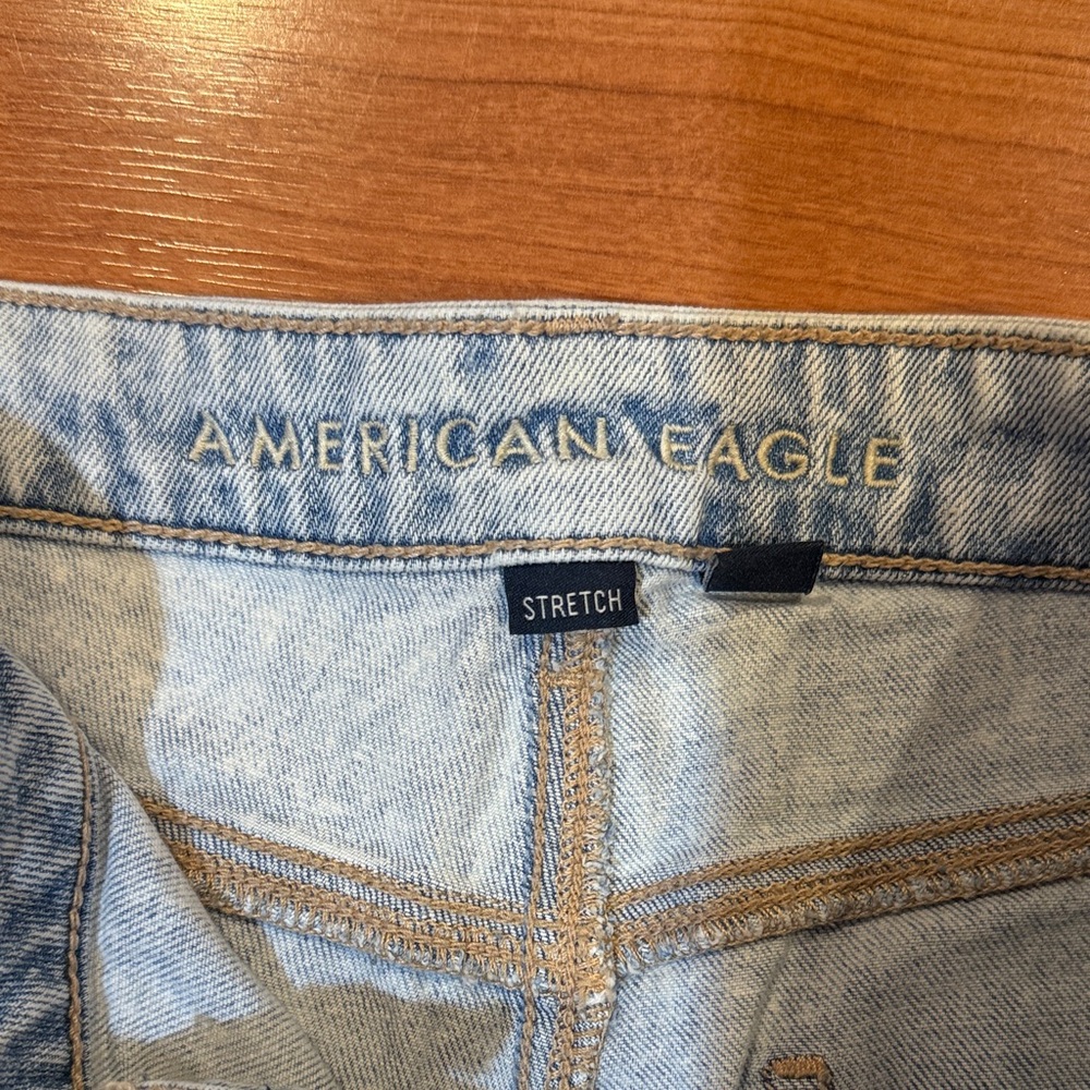 American Eagle Outfitters Light Blue Wide Leg Jeans - Picture 3 of 4